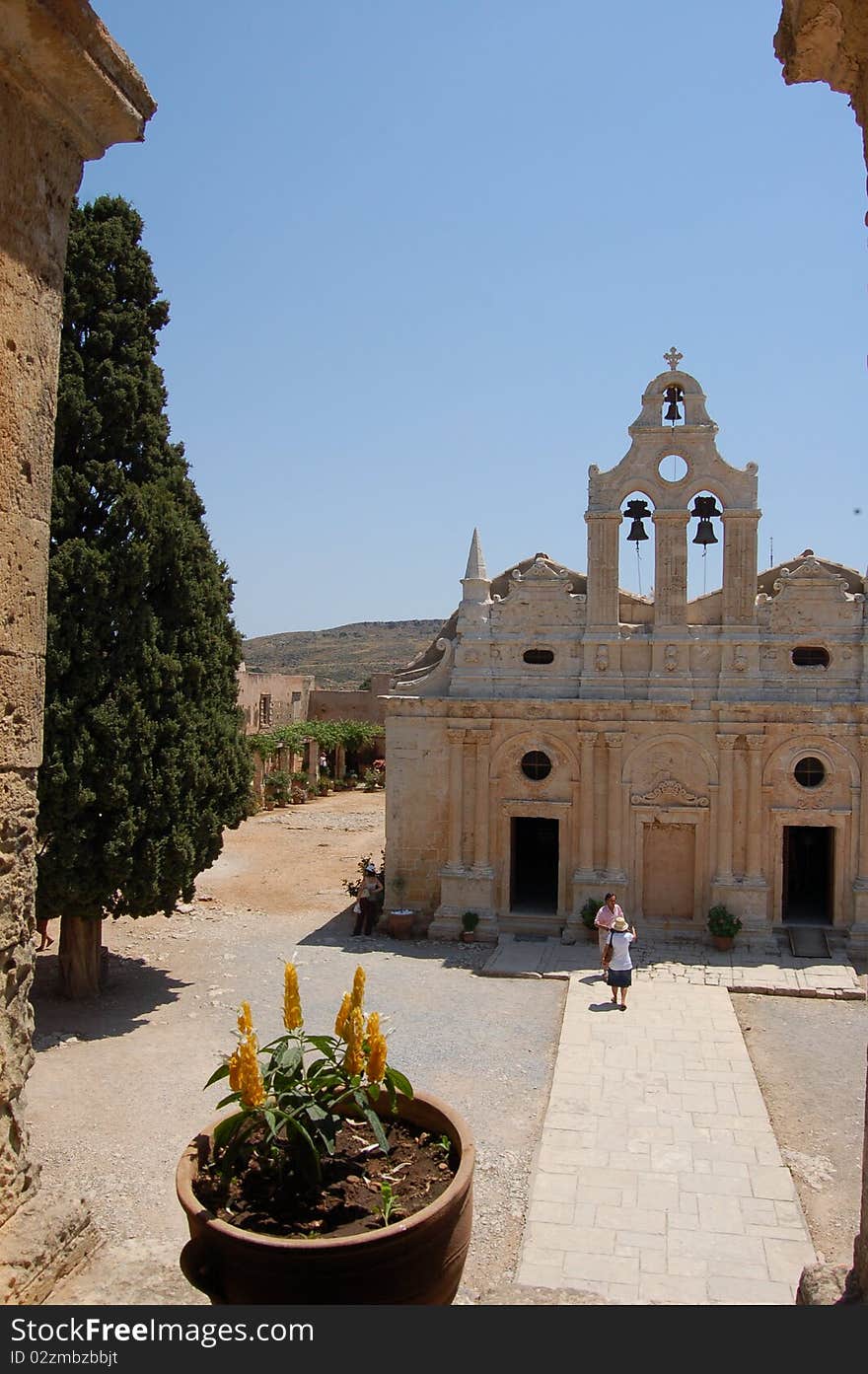 Arkadi Monastary in Crete, Greece. Arkadi Monastary in Crete, Greece