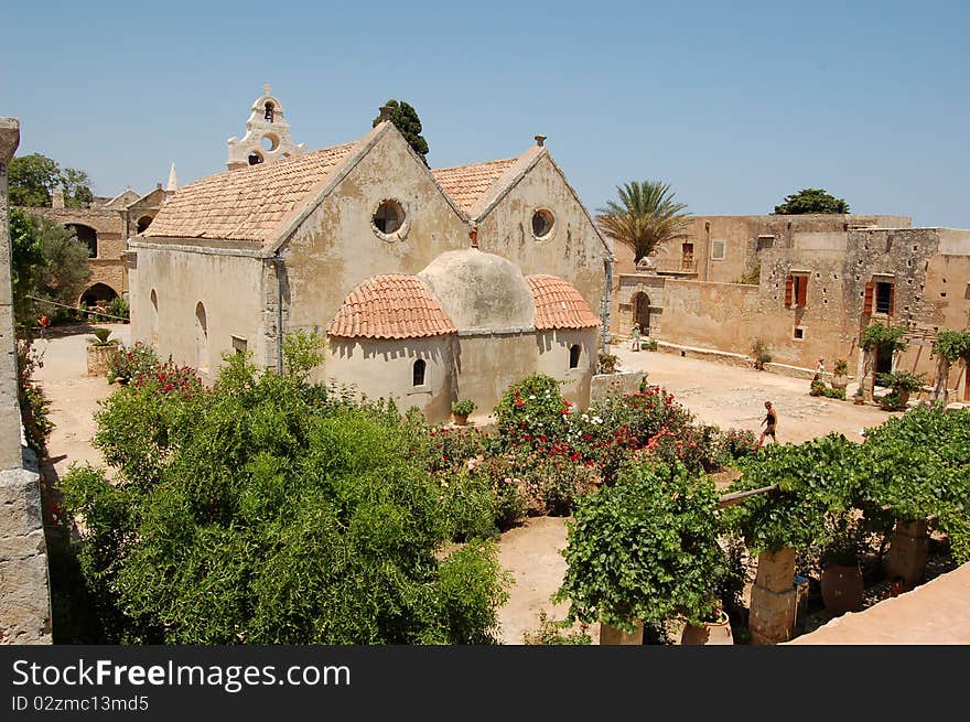 Arkadi Monastary in Crete, Greece. Arkadi Monastary in Crete, Greece