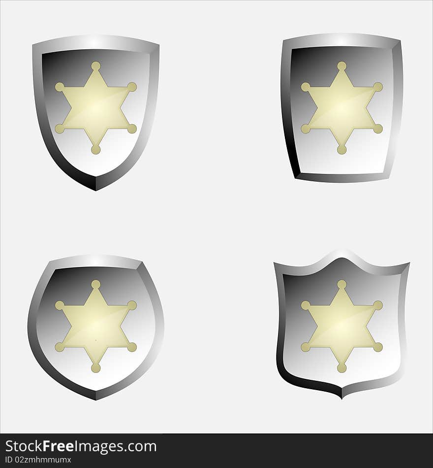 Police badge emblems