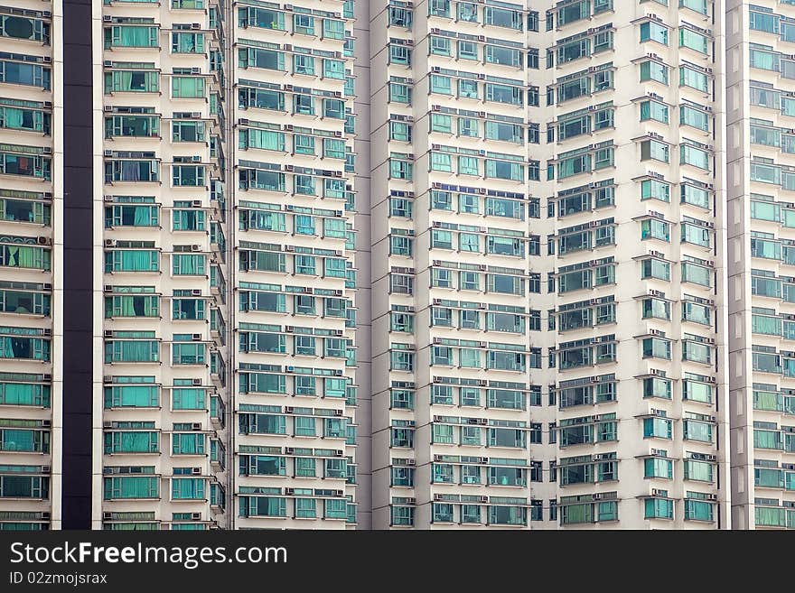 Windows texture at modern building