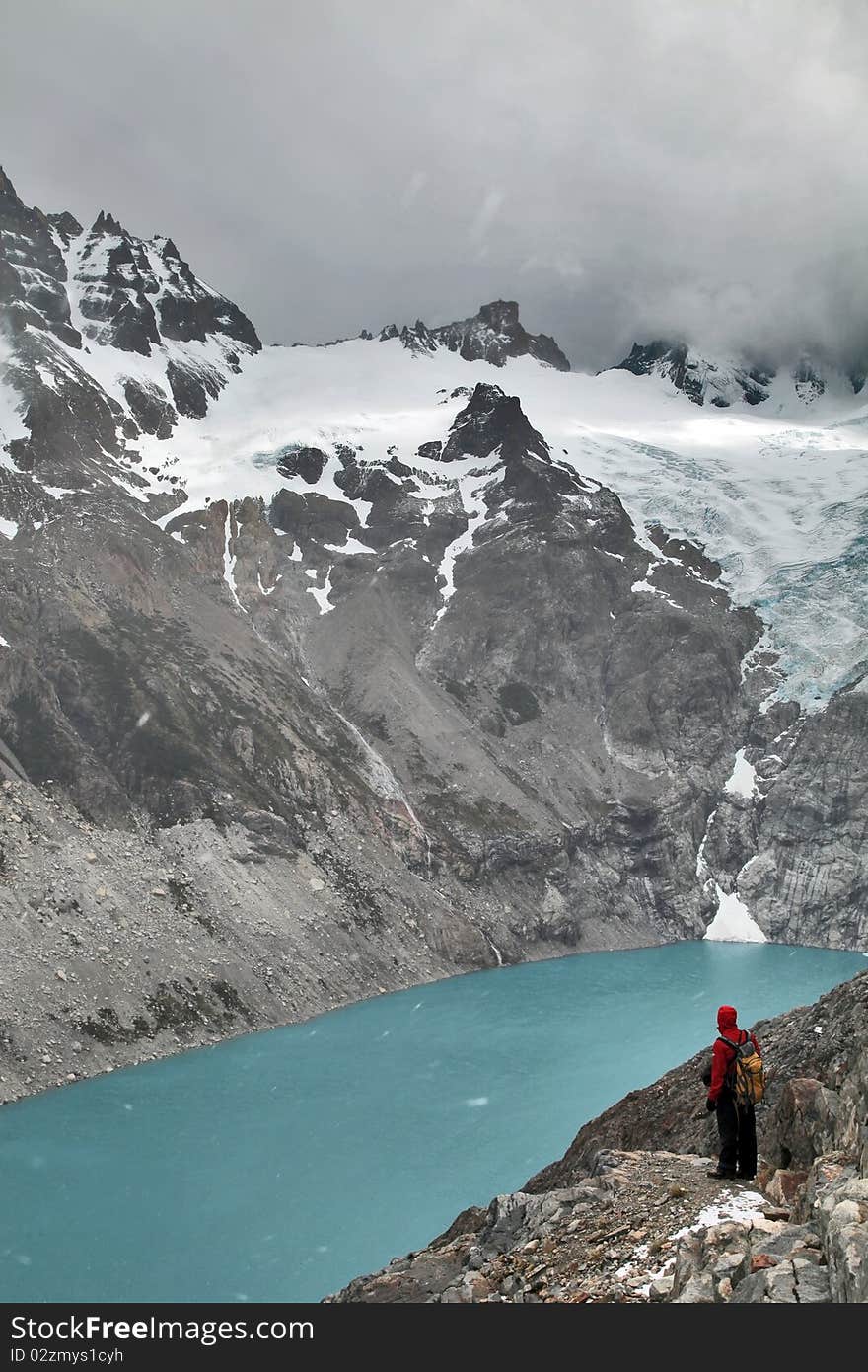 Above the lake