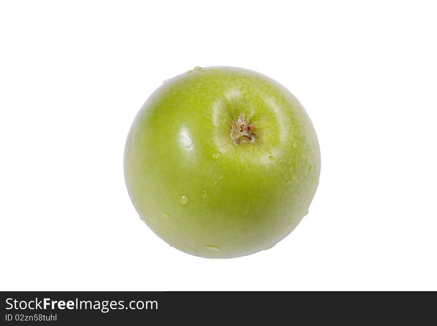 Green apple isolated on white background. Green apple isolated on white background.