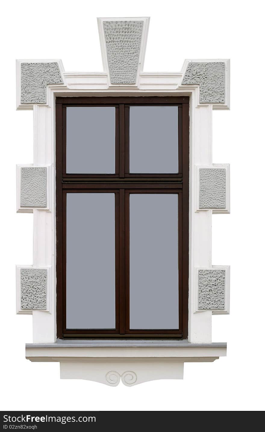 Window isolated on white background