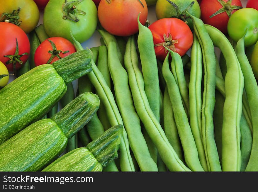 Natural texture with  different vegetables