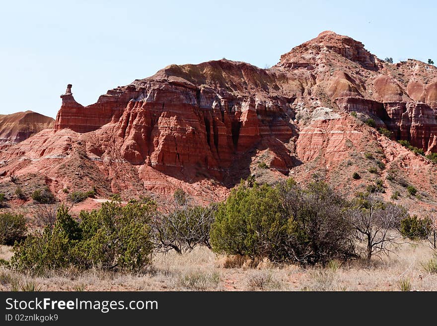 Red mountains