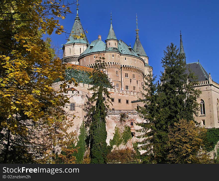 Autumn Bojnice castle in the middle Slovak. Autumn Bojnice castle in the middle Slovak.