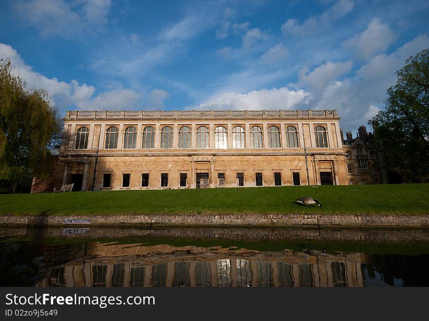 College from River Cam in Cambridge, UK. College from River Cam in Cambridge, UK