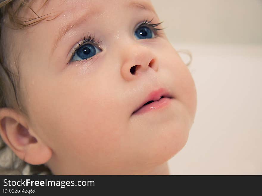 Close up of a little girl. Close up of a little girl