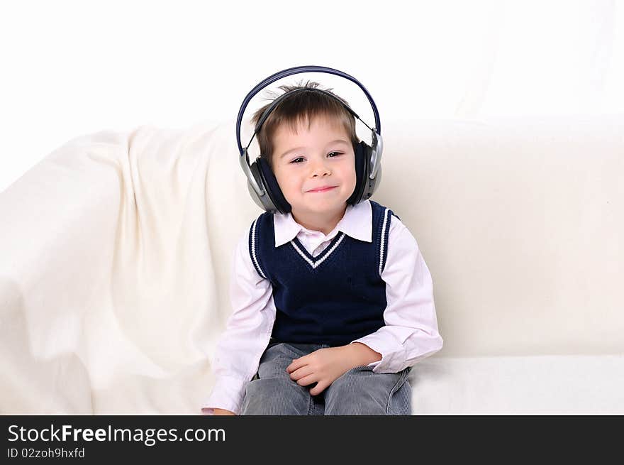 Little Boy Enjoys The Music