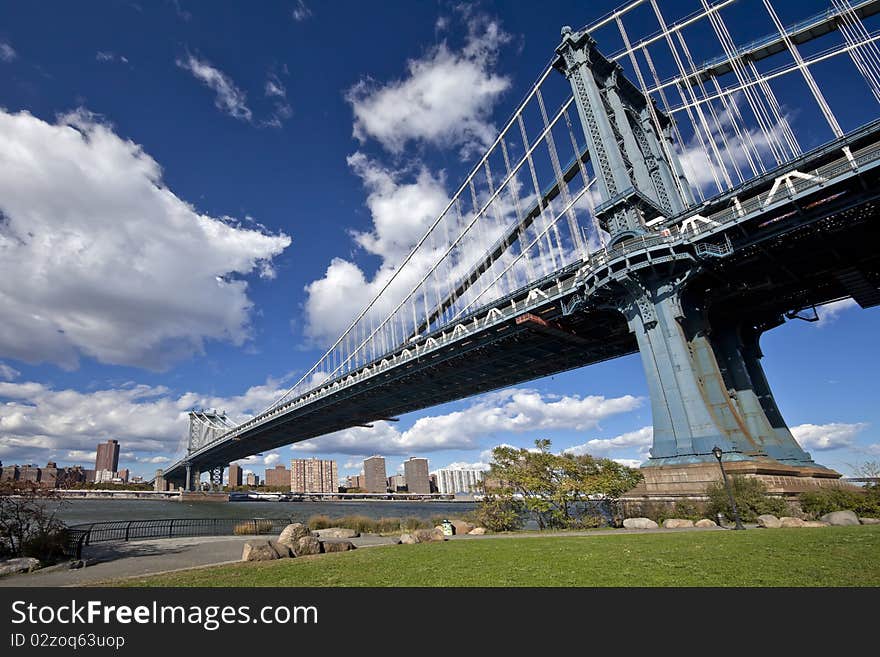 Manhattan Bridge in New York. Manhattan Bridge in New York