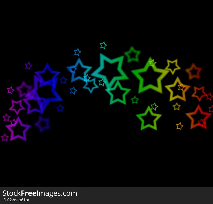 Abstract star wake background