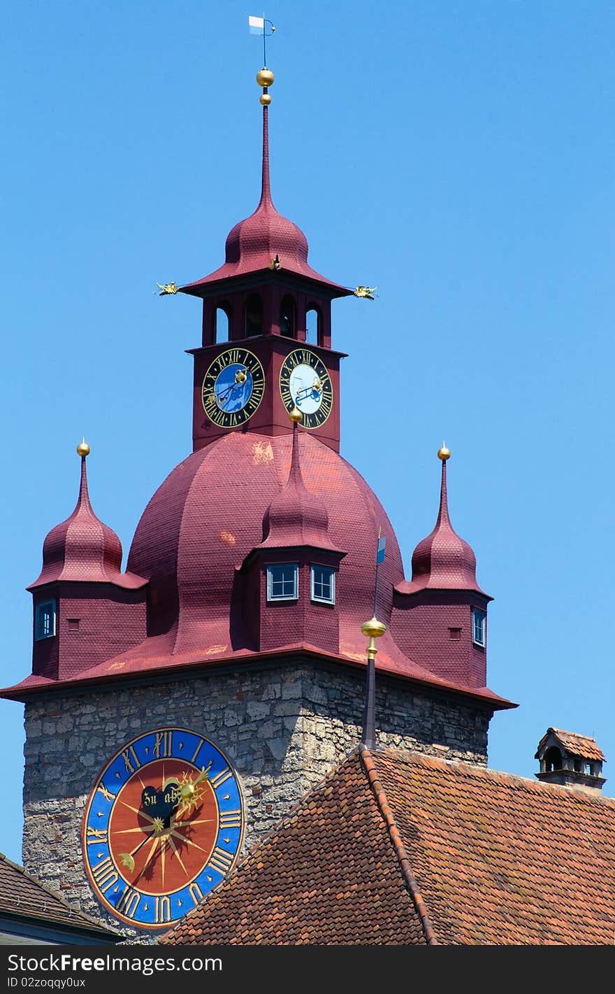 Close up of a church at Lucerne. Close up of a church at Lucerne