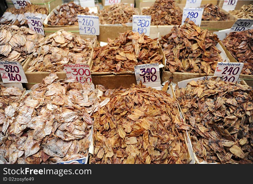 Dried fish store