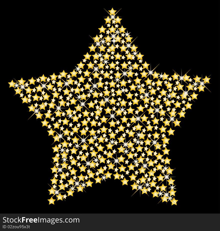 Illustration of a christmas star