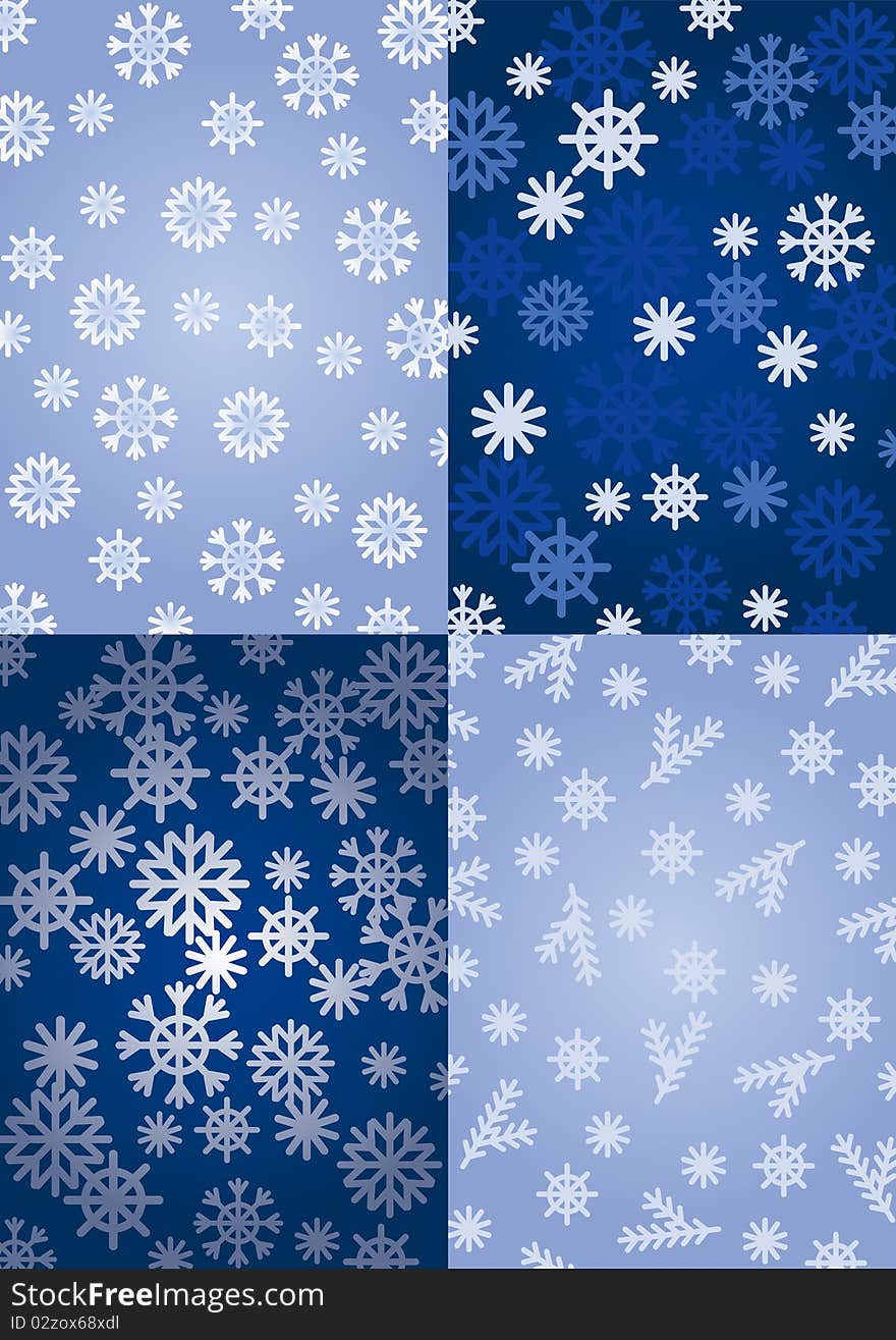 Background snowflakes