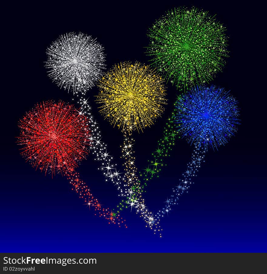 Colorful Fireworks