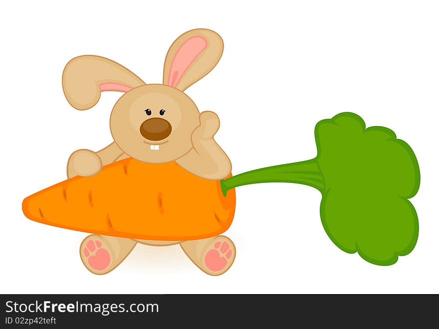 Bunny with carrot