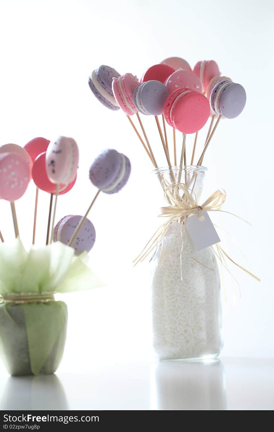 Generic shot of macaroon with bright background