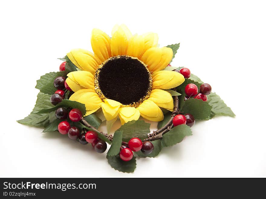 Sunflower In The Wreath