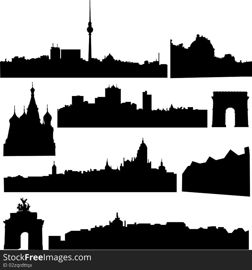 European countries, the most famous buildings