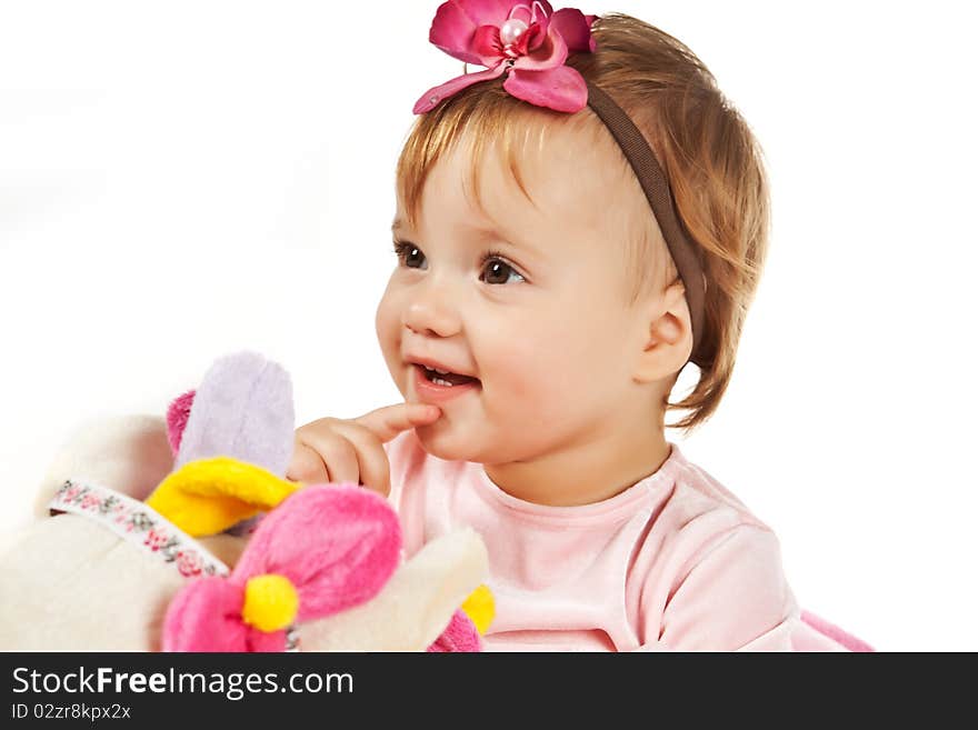 Happy Child isolated on white. Happy Child isolated on white