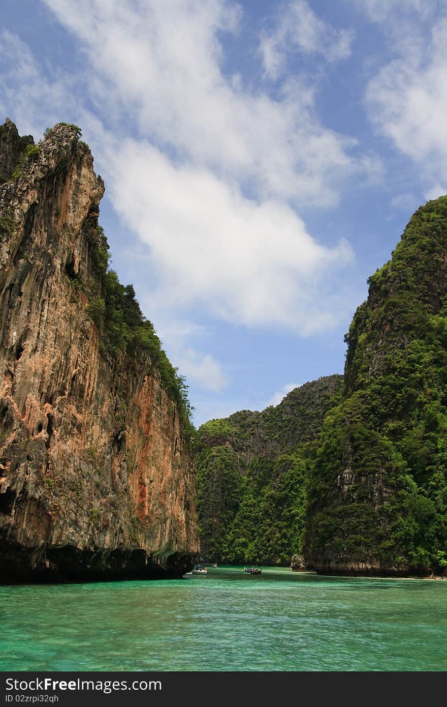 Maya Beach Cliffs