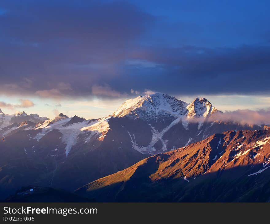 Dawning on mountain