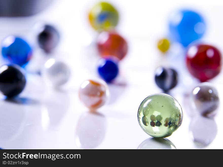 Set of spheres on white background. Set of spheres on white background