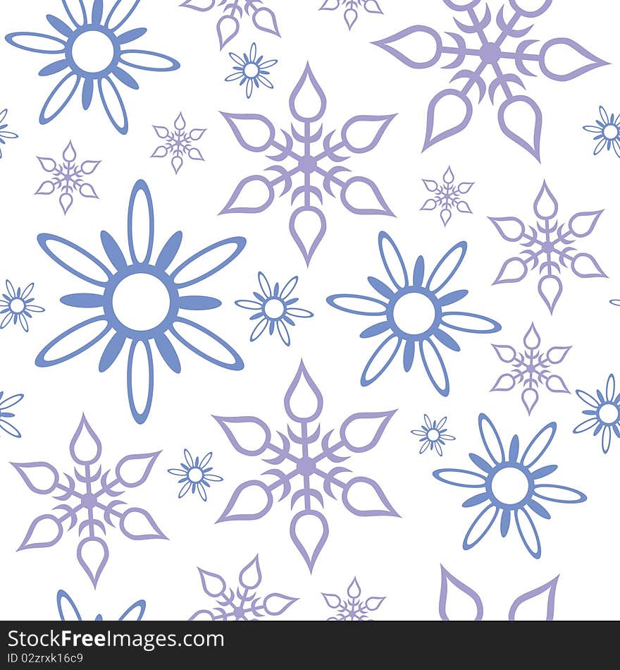 Seamless ornament snowflake in color 467. Seamless ornament snowflake in color 467