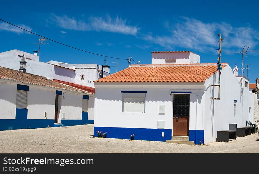 The typical house in Algarve, Portugal