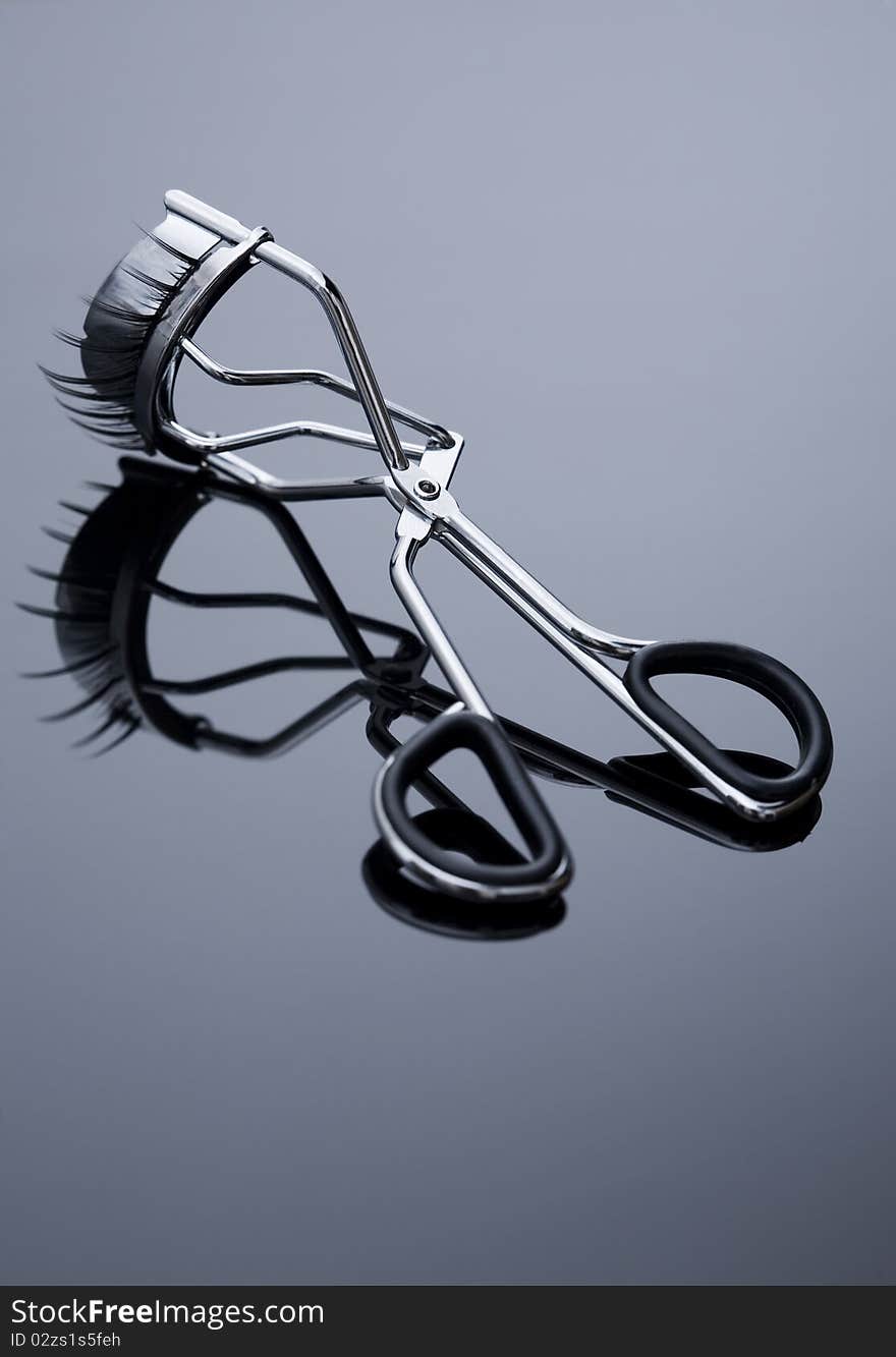 False Eyelashes And Eyelash Curler.