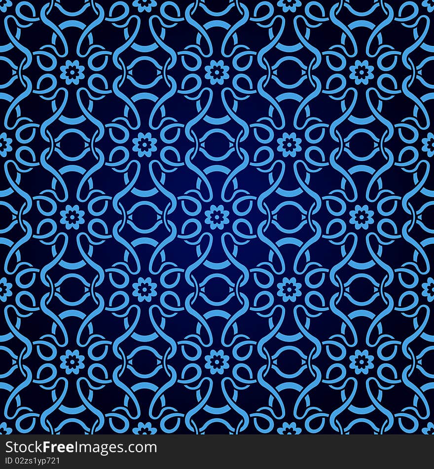 Blue seamless wallpaper for design