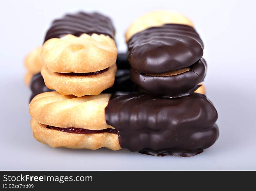 Cookies On White Background