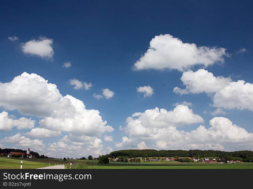 Spring landscape in Bavaria