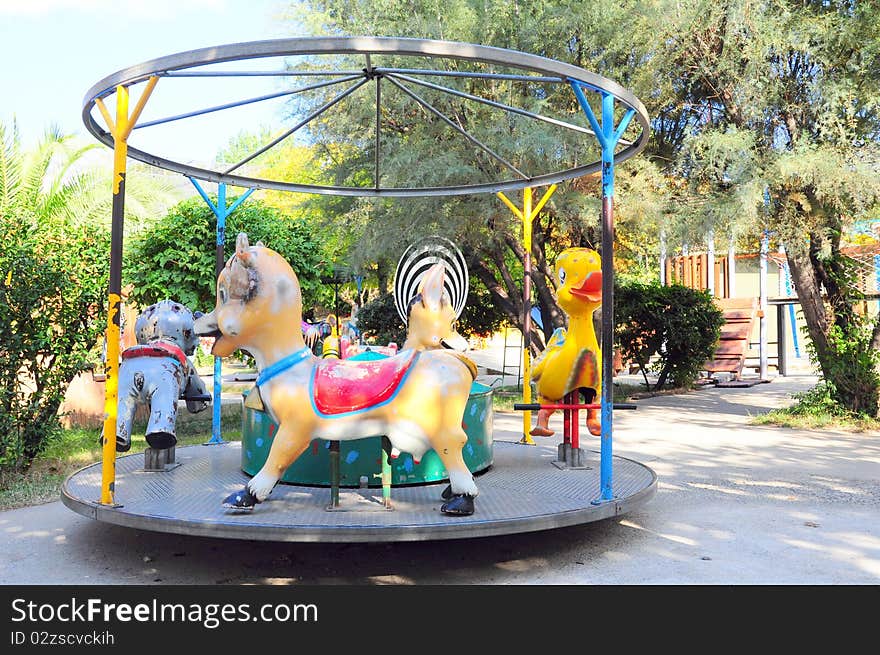 A small carrousel at park