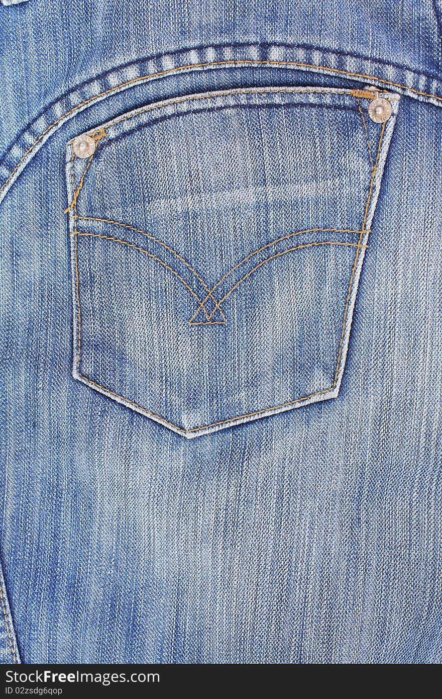 Close up ot texture of blue jeans.