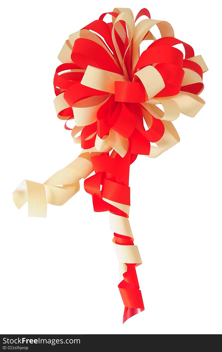 Gift or christmas ribbon over white background. Gift or christmas ribbon over white background.