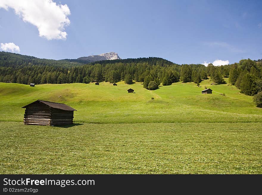 Fields in Tirol, Austria, Europe. Fields in Tirol, Austria, Europe.