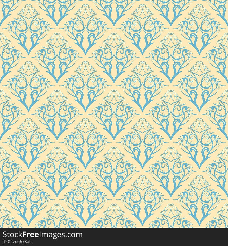 Floral pattern  illustration element for design. Seamless. EPS 8. Floral pattern  illustration element for design. Seamless. EPS 8