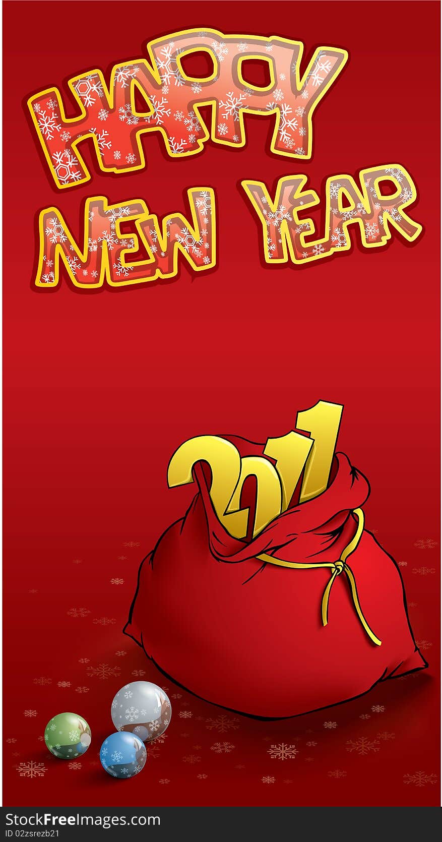 Happy New Year Greeting Card