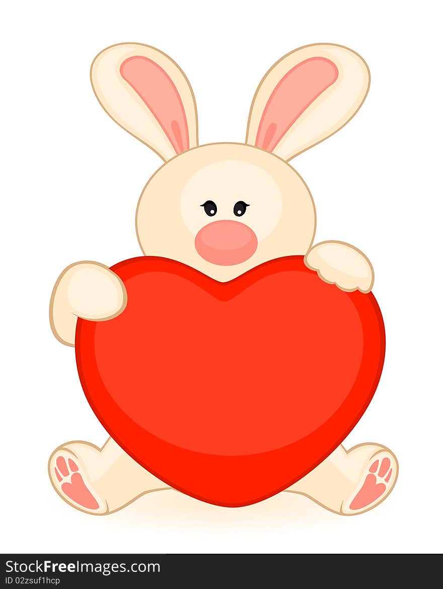 bunny with heart