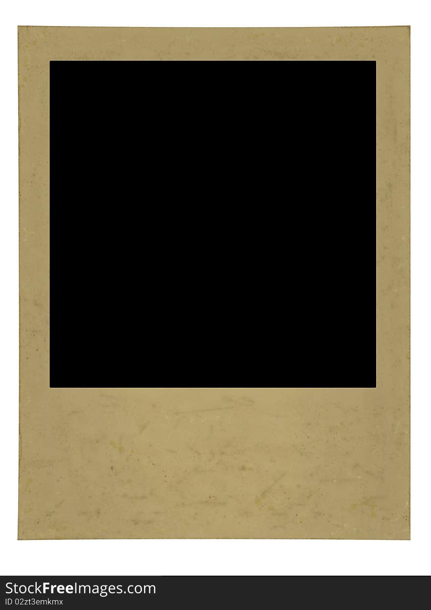 A very dirty polaroid texture with space where you can add image or text.