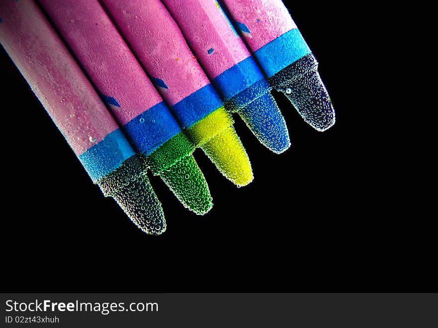 Crayons colorful