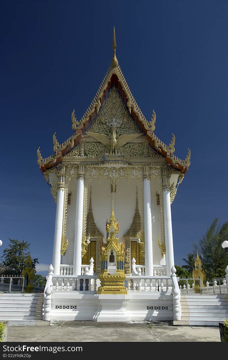 Thai Church in temple.