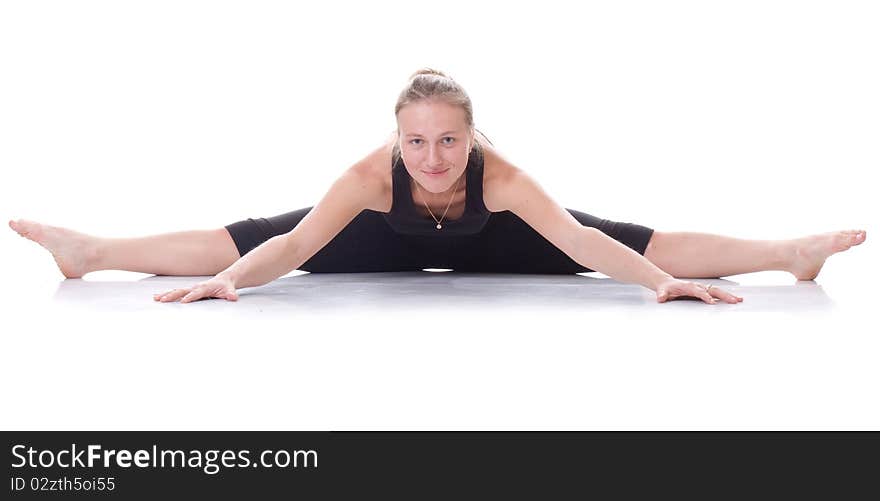 Girl on the yoga