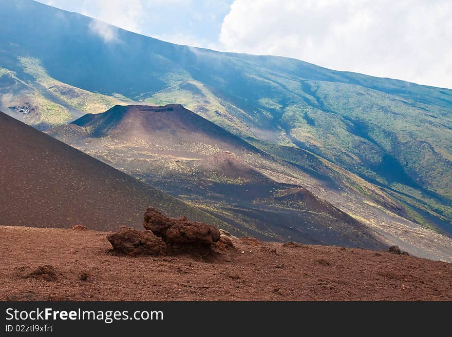 Volcano landscape