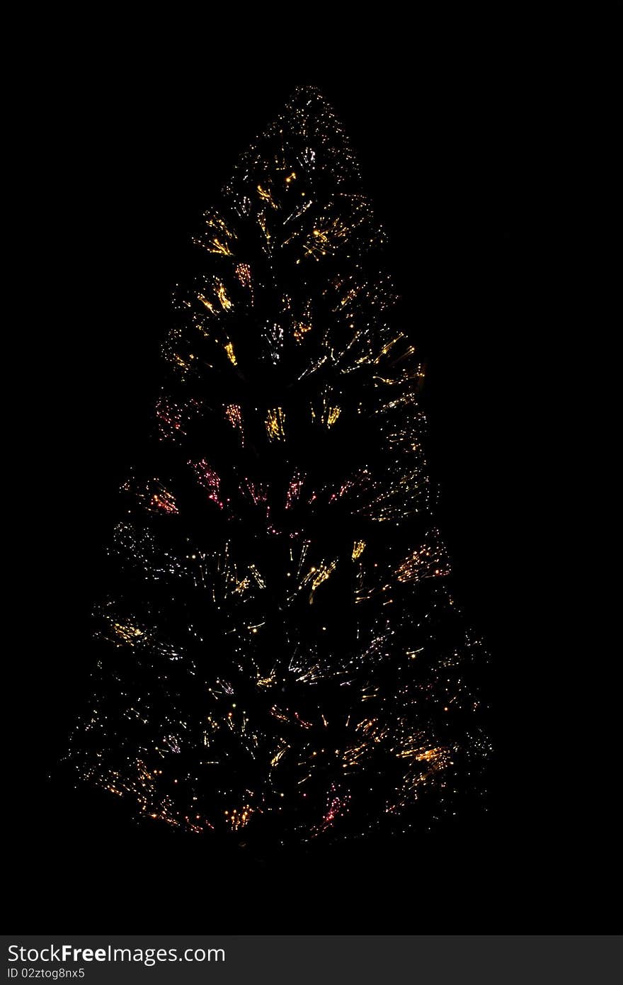 Artificial trees spark, photographed on a black background. Artificial trees spark, photographed on a black background.