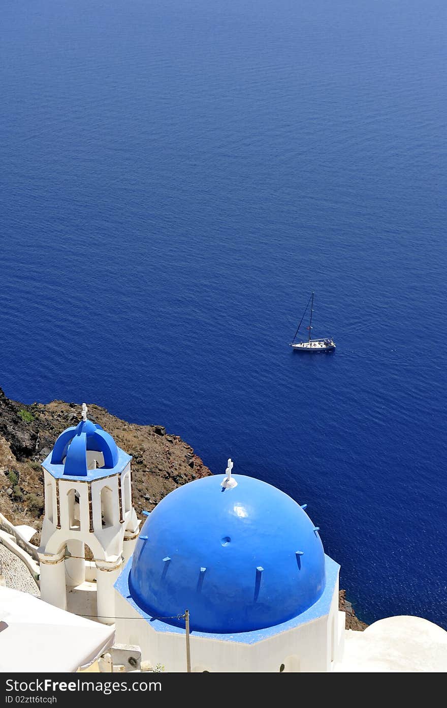 Church Bells On Santorini Island