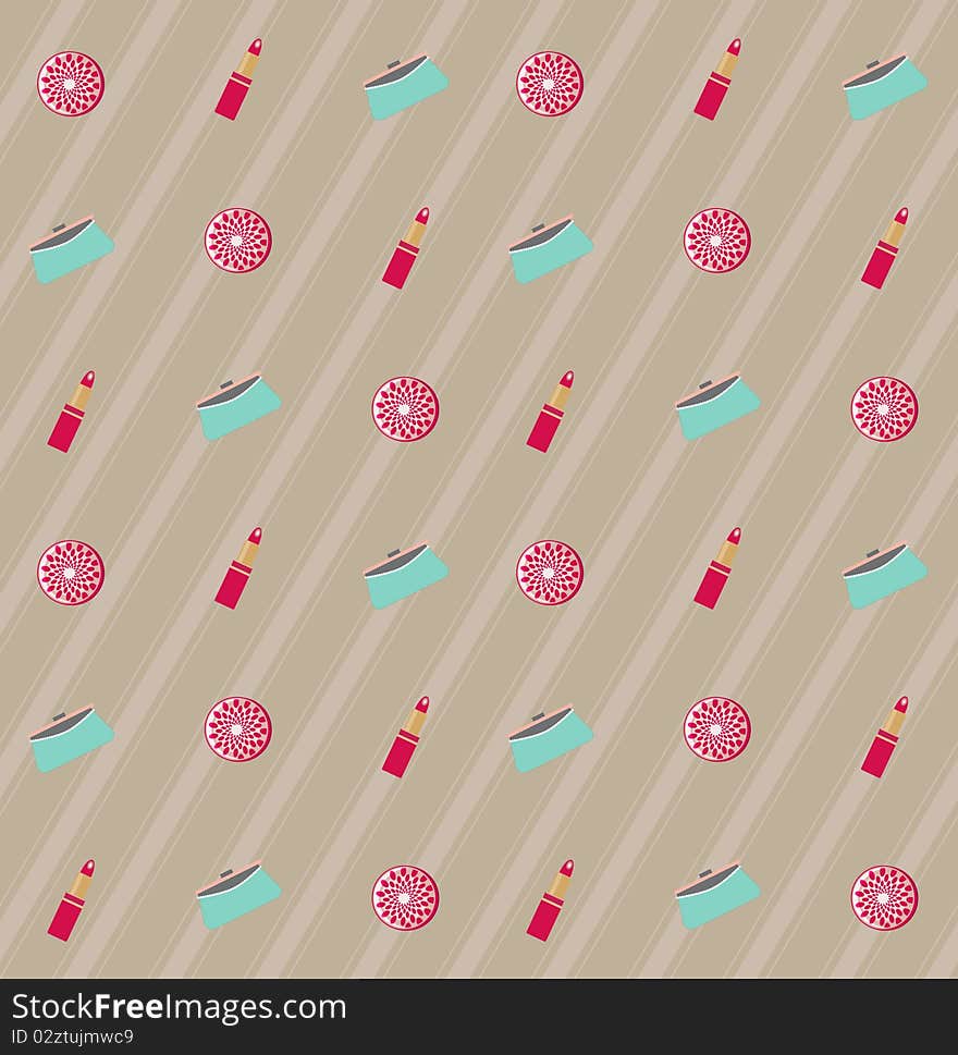 Fashion seamless texture. Vector background