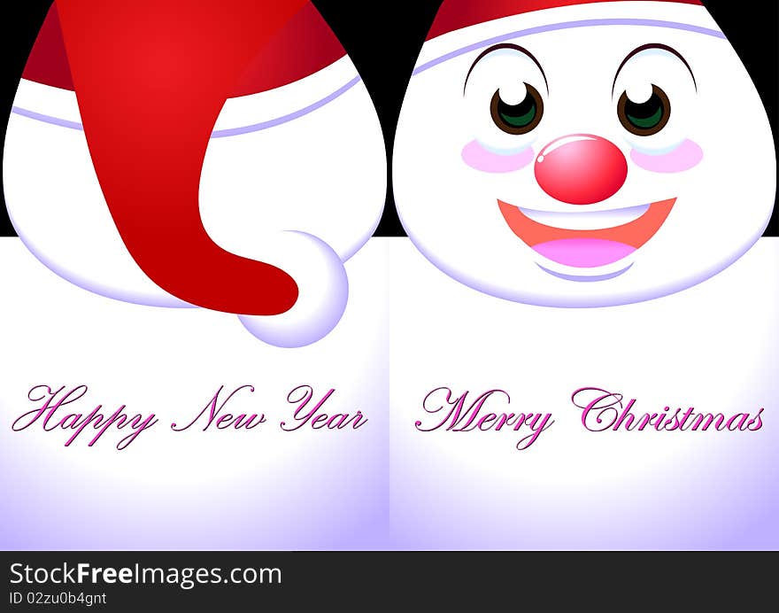 Merry christmas and happy new year card. Merry christmas and happy new year card